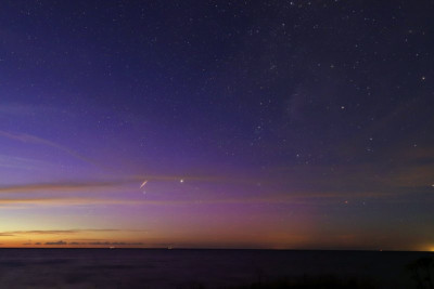 Gegen 21:00 UTC fotogr. PL mit Perseid