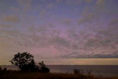 ca. 21:40h UTC, fotogr. Polarlicht.