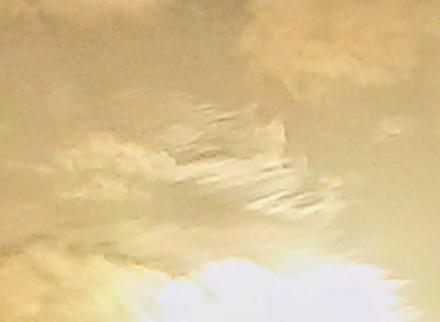 Ausschnitt der "schraffierten Wolke"