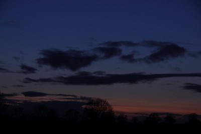 Blick nach Westen, Richtung Kiel ca. 18:25 MESZ