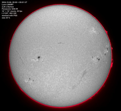 Daten im Bild - Norden ca. oben
