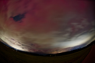 Sachsenkam 10.10.2024 23:11h MESZ 16mm Fischeye Vollformat Blickrichtung Süd