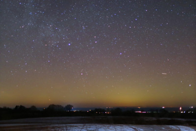 Fotogr. Polarlicht gegen 20:30h UTC