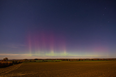 2:32 UTC, Strahlenaktivität, deutlich visuell