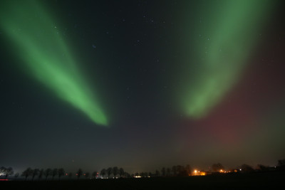 Blick nach Westen mit RAGDAs sogar südlich vom Standort. 23:38MEZ