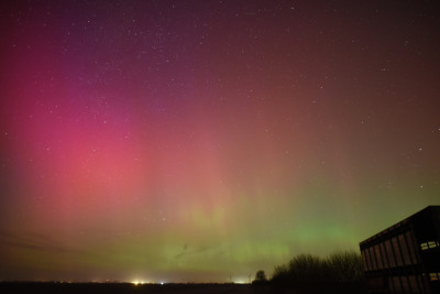 18:43 UTC - das erste Bild; PL war schon auf der Anfahrt aus dem Auto heraus deutlich sichtbar