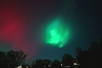 22:14 Uhr MEZ. Blickrichtung SO