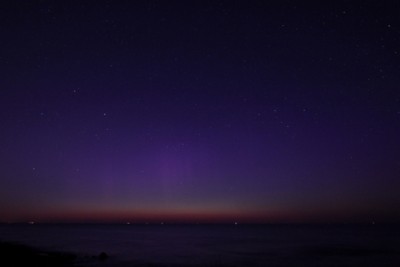 Beginn Beobachtung 21:00 UTC, PL schwach über Dämmerung, 6sek, 1600 iso