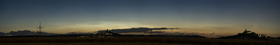 03:00 nahe Gießen,<br />Nord ist etwa am linken Bildrand, Nordost etwa bei der rechten Burg.<br />Sony a7iv, ISO800, 4s, 6 Panels<br />Tamron 35-150 @ 150mm f/2.8