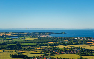 Links Ærø, rechts Langeland, etwa von Ristinge bis Bagenkop