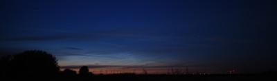 23:10 MESZ; Höhe ca. 6°; Helligkeit 2