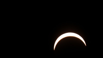 Abb. 4: Kurz vor dem hiesigen Maximum der Finsternis (20:11 MESZ).