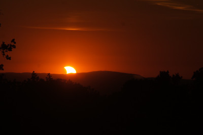 Sonnenuntergang am Donnersberg