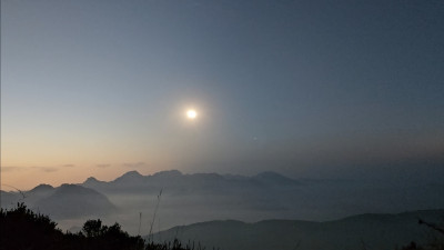 3 Sekunden vor der Totalität.