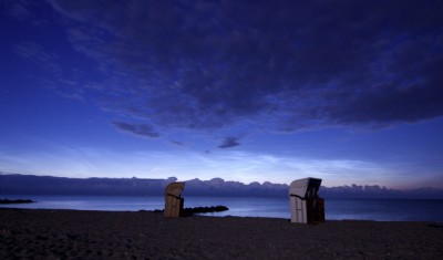 23:30 UTC, NLC's im Vollmondlicht