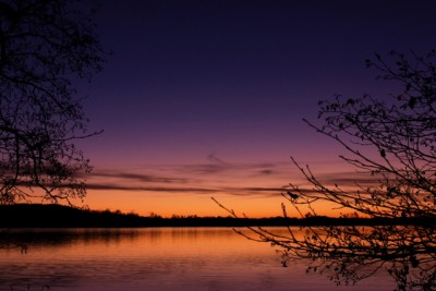 Purpurlicht gegen 16:40 MEZ, Selenter See