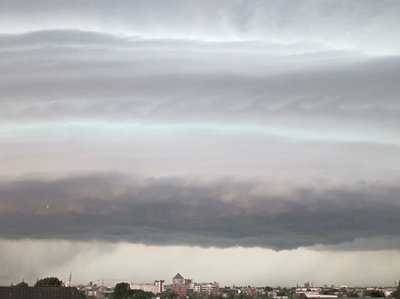 Kelvin-Helmholtz-Wolken an der Shelfcloud
