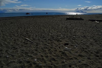 Mittag am arktischen Strand