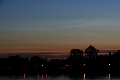 Zum Schluss war nur noch der helle Bogen im östlichen Teilfeld sichtbar (04:23 MESZ)