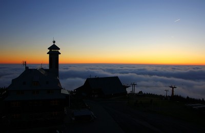 Kurz vor Sonnenaufgang