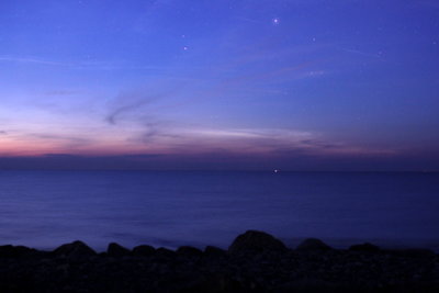 NLC 21:40 UTC; Hohenfelder Strand, iso800, f2, 6sek.