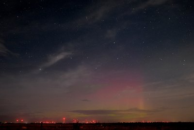 23:39 UT - kurz vor Ende der Sichtung: Beamer wandern nach Osten